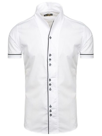 Men's Short Sleeve Shirt White Bolf 5518