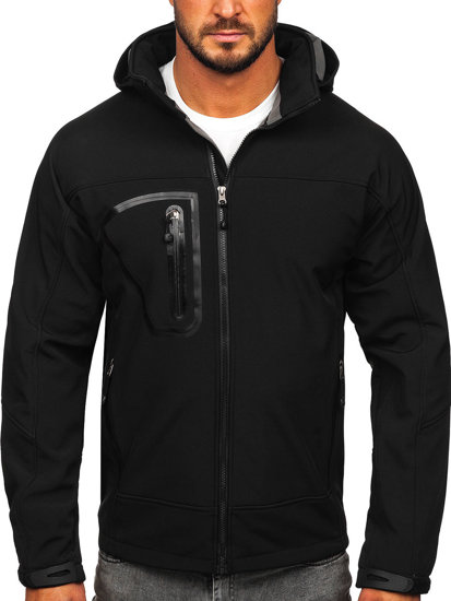 Men's Softshell Jacket Black Bolf T019