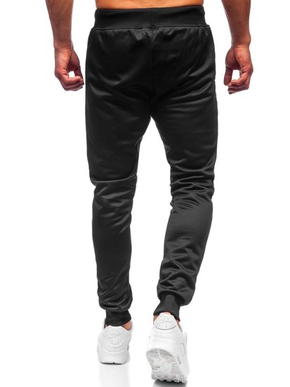 Men's Sweatpants Black-Yellow Bolf K50005