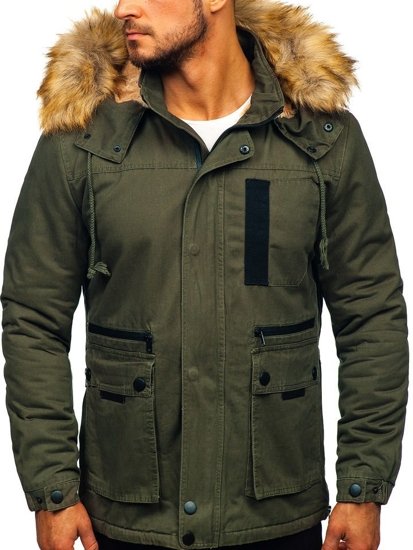 Men's Winter Alaska Jacket Khaki Bolf JK323