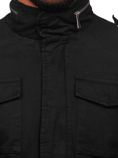 Men's Winter Cotton Jacket Black Bolf 5599