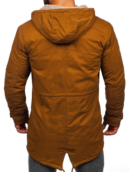 Men's Winter Cotton Parka Jacket Camel Bolf EX838A