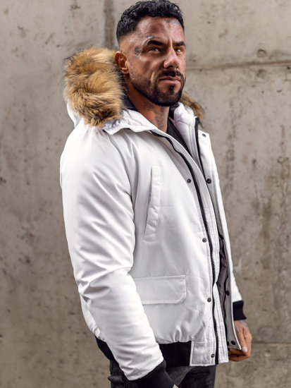 Men's Winter Jacket White Bolf 2019