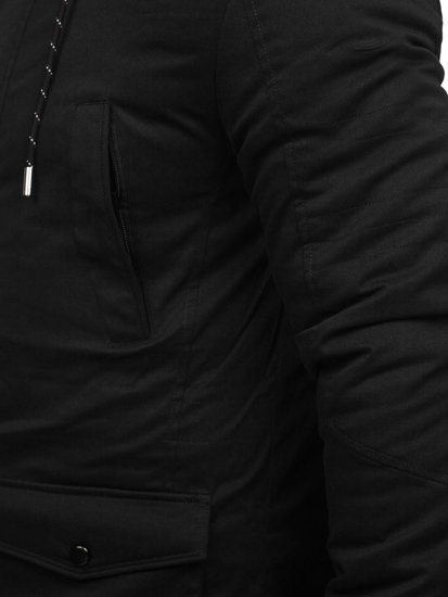 Men's Winter Parka Jacket Black Bolf M120