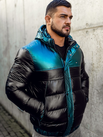 Men's Winter Quilted Jacket Black Bolf 2146