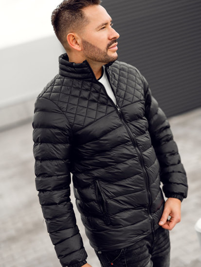 Men's Winter Quilted Jacket Black Bolf 5M515A