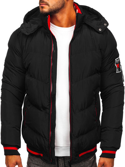 Men's Winter Quilted Jacket Black Bolf 6902