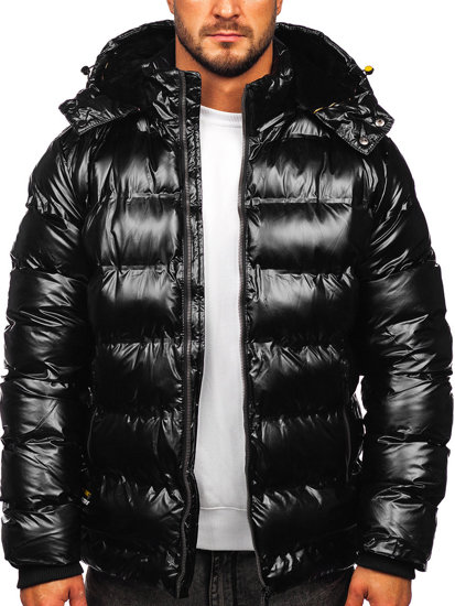 Men's Winter Quilted Jacket Black Bolf 6905