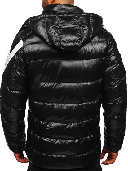 Men's Winter Quilted Jacket Black Bolf 9981