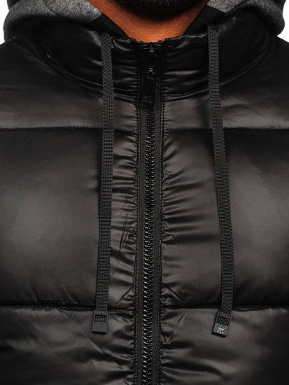 Men's Winter Quilted Jacket Black Bolf B2906