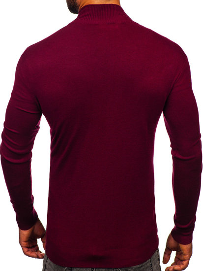 Men's Zip Sweater Claret Bolf YY07