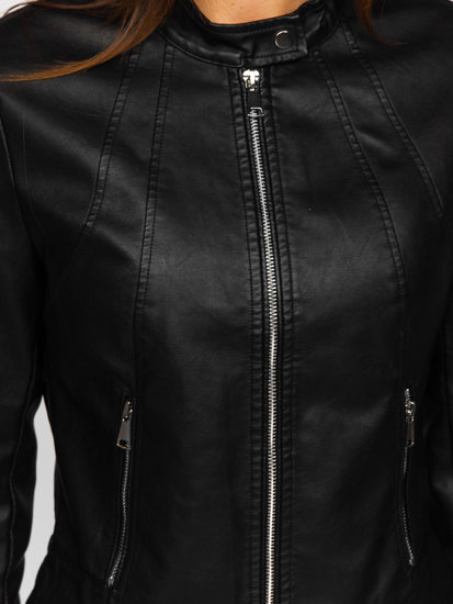 Women's Leather Jacket Black Bolf 11Z8033