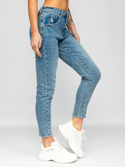 Women's Mom Fit Jeans Blue Bolf WL2105