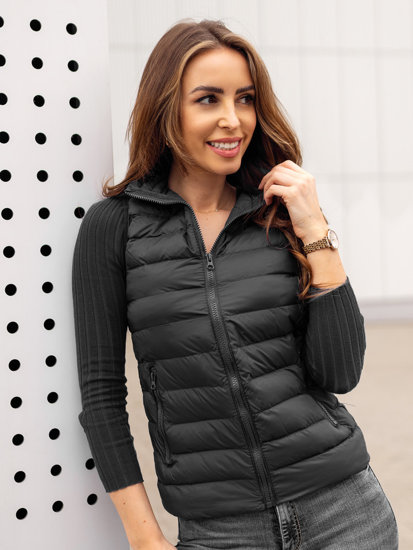 Women's Quilted Gilet Black Bolf 23077A