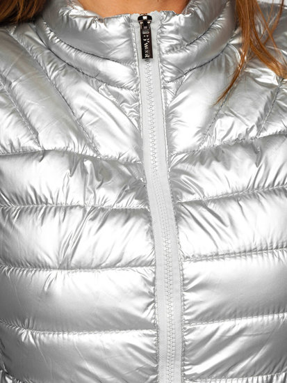 Women's Quilted Gilet Silver Bolf R0107A