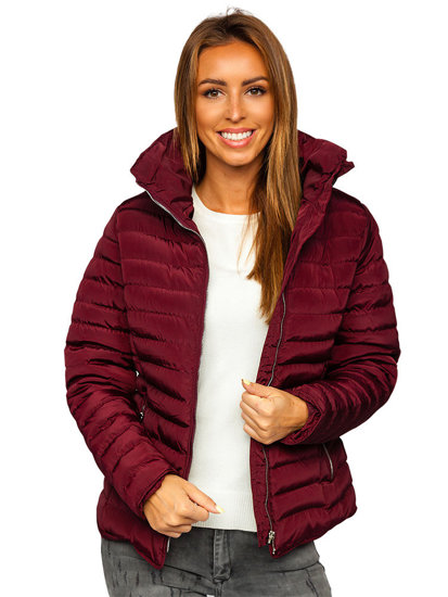 Women's Quilted Winter Jacket Claret Bolf 23063
