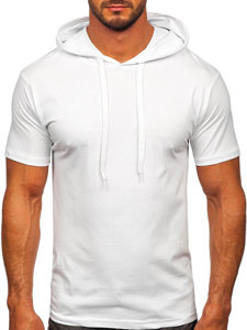Men's Basic Cotton T-shirt with hood White Bolf 14513