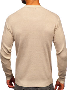 Men's Basic Sweater Beige Bolf S8502