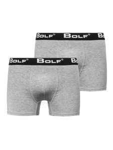 Men's Boxer Shorts Grey Bolf 0953-2P 2 PACK