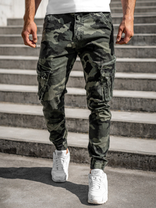 mens green cargo joggers