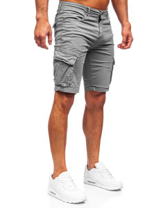 Men's Cargo Shorts Grey Bolf YF2219
