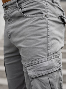Men's Cargo Shorts Grey Bolf YF2219