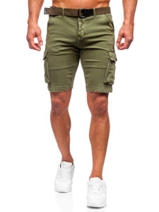 Men's Cargo Shorts with Belt Khaki Bolf MP0109MV