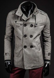 Men's Coat Grey Bolf 8857B