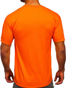 Men's Cotton Basic T-shirt Orange Bolf B459