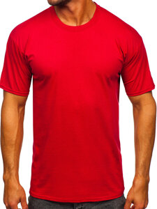Men's Cotton Basic T-shirt Red Bolf B459