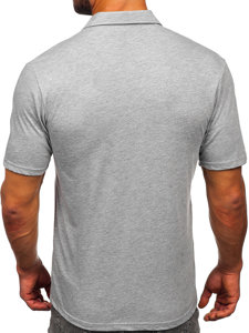 Men's Cotton Polo Shirt Grey Bolf 143006