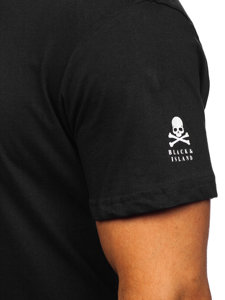 Men's Cotton Printed T-shirt Black Bolf 14784