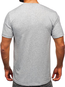 Men's Cotton Printed T-shirt Grey Bolf 14784