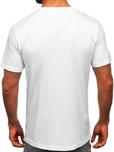 Men's Cotton Printed T-shirt White Bolf 14752