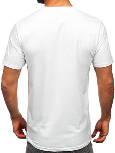 Men's Cotton Printed T-shirt White Bolf 14759