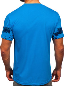 Men's Cotton T-shirt Sky Blue Bolf 14723