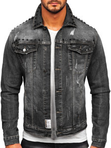 Men's Denim Jacket Black Bolf MJ504N