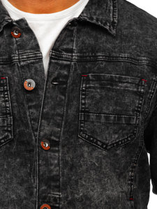 Men's Denim Jacket Black Bolf RC61125W1