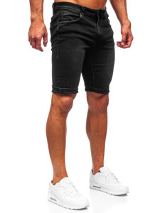 Men's Denim Shorts Black Bolf KG3803