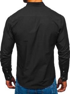 Men's Elegant Long Sleeve Shirt Black Bolf 5796-1