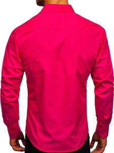 Men's Elegant Long Sleeve Shirt Coral Bolf 1703