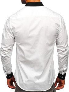 Men's Elegant Long Sleeve Shirt White Bolf 21750