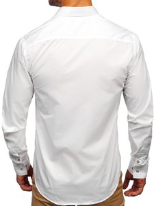 Men's Elegant Long Sleeve Shirt White Bolf 5792