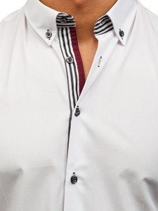 Men's Elegant Long Sleeve Shirt White Bolf 6943
