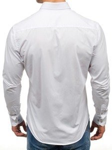 Men's Elegant Long Sleeve Shirt White Bolf 7722