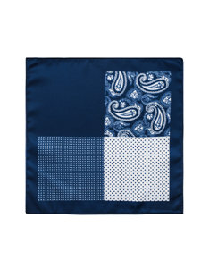 Men's Handkerchief Navy Blue Bolf PO20