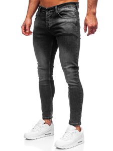 Men's Jeans Slim Fit Black Bolf R927
