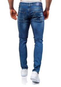 Men's Jeans Slim Fit Navy Blue Bolf 303