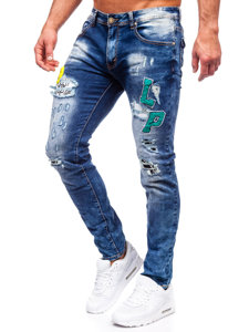 Men's Jeans Slim Fit Navy Blue Bolf E7860