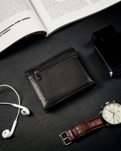 Men's Leather Wallet Black 12229